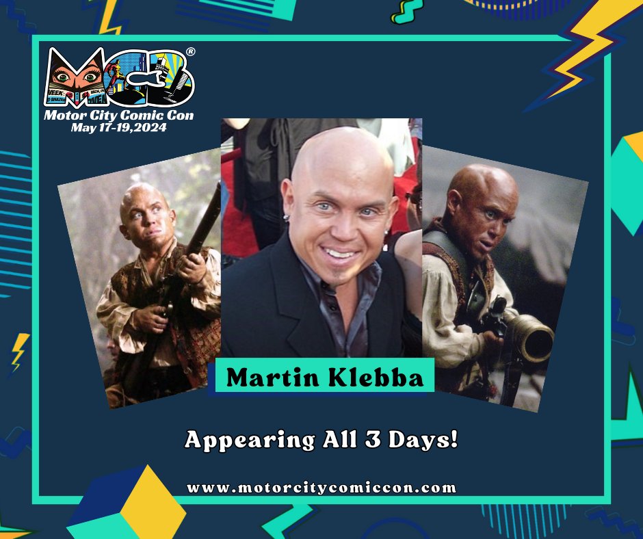 🔥#MartinKlebba is coming to #MotorCityComicCon 2024!

💥You have seen him as #Marty in the #PiratesoftheCaribbean franchise and you can meet him at #MC3!

🎫Tickets are on sale at motorcitycomiccon.com