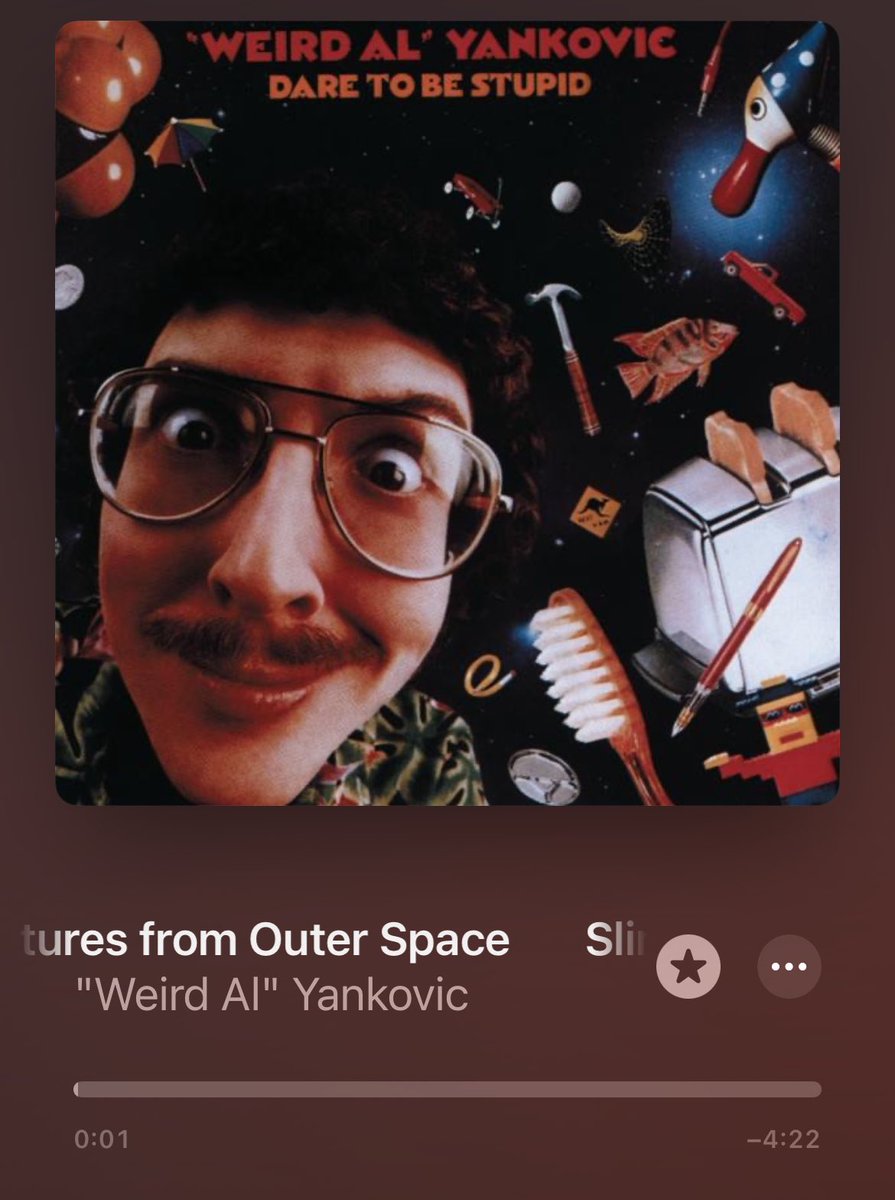 Quite possibly the most under apreciatted @alyankovic song. Slime Creatures from Outer Space has to be one of my top five #WeirdAl songs.