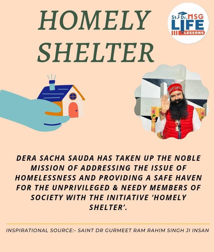 Home is one of the basic necessity of human being but due to poverty & weak economical conditions,many are not able to have their own roof on their heads,To help such people Ram Rahim Ji initiated Aashiyana initiative under which volunteers are constructing homes #HopeForHomeless
