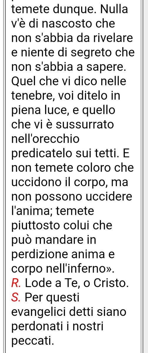 #VangelodiOggi
#RitoAntico
#MessaApostolica
#VetusOrdo

#02maggio 2024

S. Athanasii Confessoris Eccleasiæ Doctoris  

Sequèntia sancti Evangėlii secùndum #Matthaeum 🙏