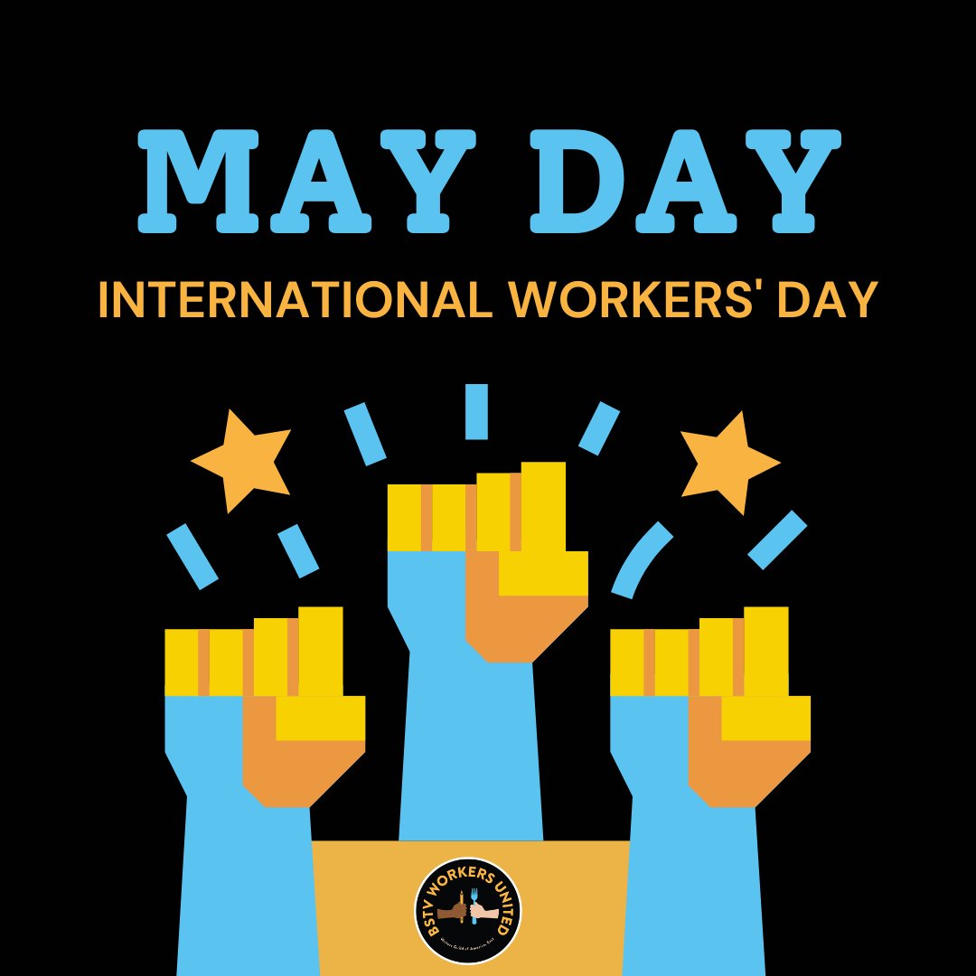 On International Workers Day, we want to give a shout out to our @WGAEast union siblings who are working for contracts that help build a better life for workers. And Happy May Day to all workers who make the world run! #solidarity #1u #MayDay #InternationalWorkersDay #unionstrong