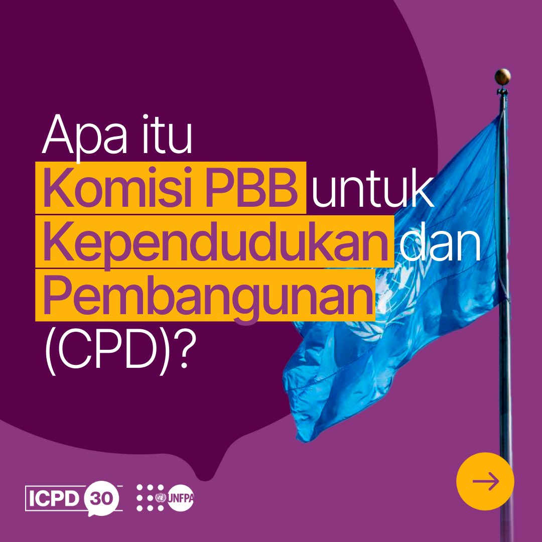 #TahukahKamu apa itu Komisi PBB untuk Kependudukan dan Pembangunan (CPD) ?

Cari tahu selengkapnya di sini 👉 unf.pa/cpd57

#ICPD30