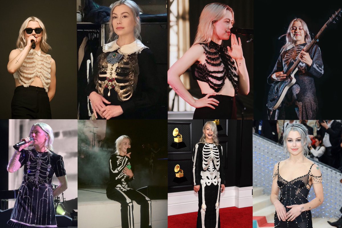 nothing, just phoebe bridgers’ skeleton outfits