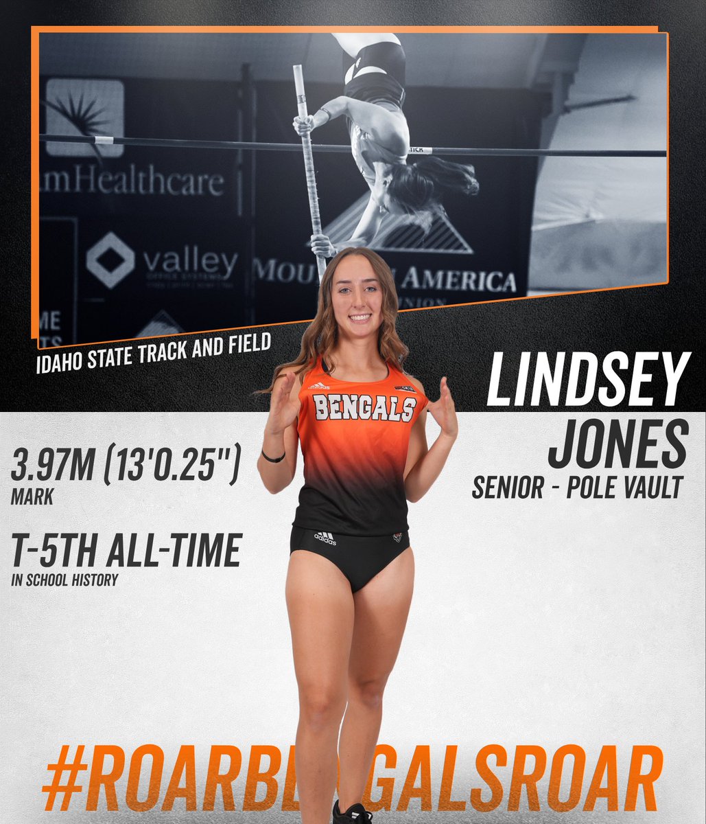 Lindsey had herself a (senior) 𝘿𝘼𝙔 at the Bengal Invite!

In her final home meet as a Bengal, she recorded a PR of 3.97m (13'0.25') in the Pole Vault, tying her for fifth all-time in school history! 🔥🔥🔥

#RoarBengalsRoar #NCAATF #OutdoorSeason