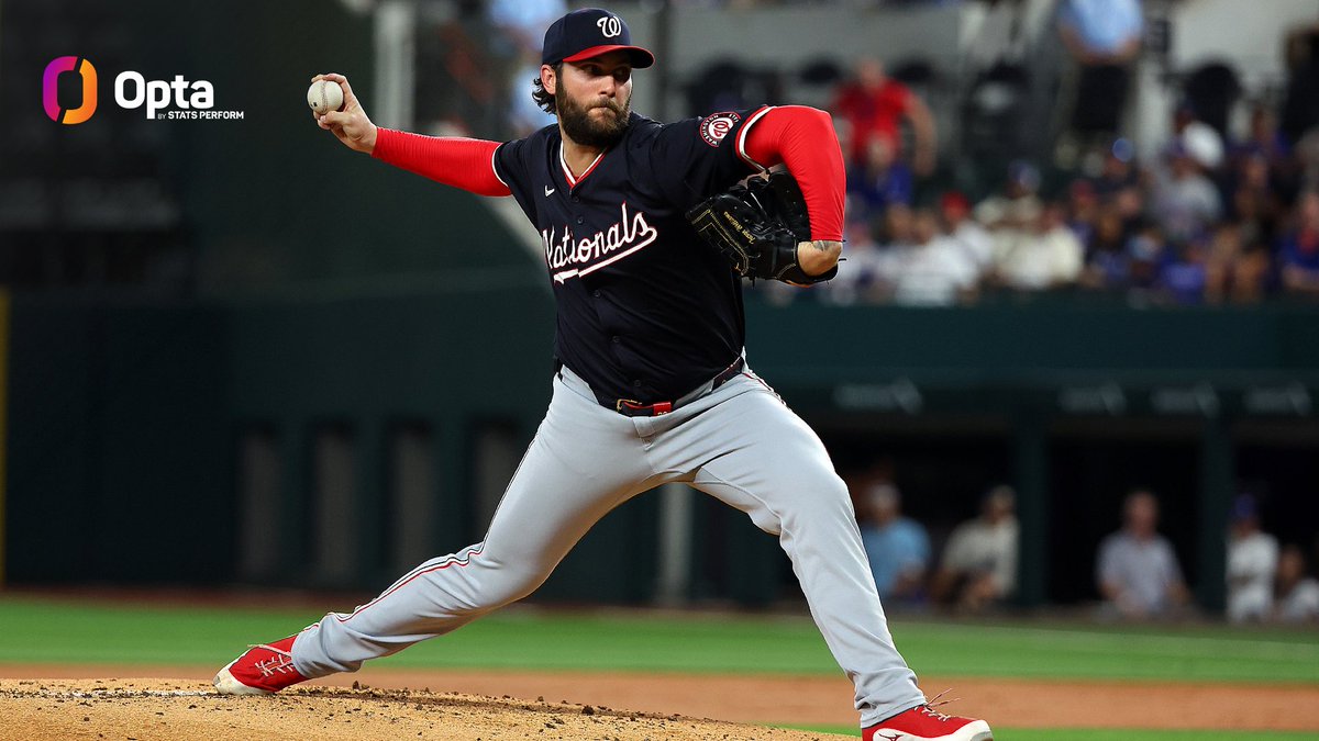 Over the last 50 seasons (since 1975), there have been 21,395 scoreless outings by MLB starters (reg & post, including Wednesday). Only one of those 21,395 did so while facing a bases-loaded, no-out jam in 2 separate innings. That one was the @Nationals' Trevor Williams today.