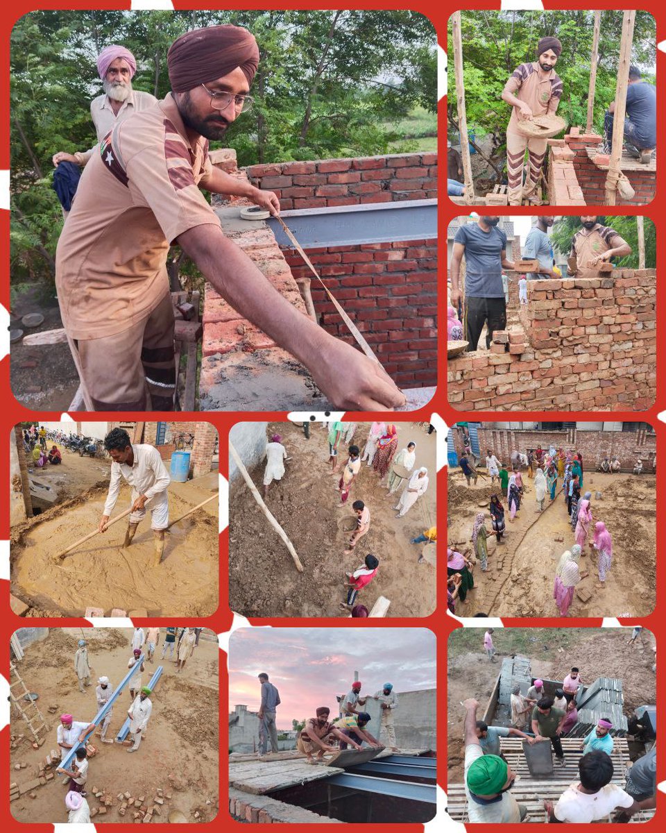 Under the Aashiyana campaign of  Ram Rahim Ji, volunteers of Dera Sacha Sauda prepare homes for homeless, poor families & give them gift of home & in return, earn God's blessings. #HopeForHomeless
