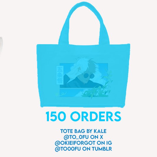 5 orders until we hit our 3RD STRETCH GOAL 👀 A stunning tote bag by @to_0fu featuring Past arc Gojo and gentle skies~ Please help us unlock it 🙏💙