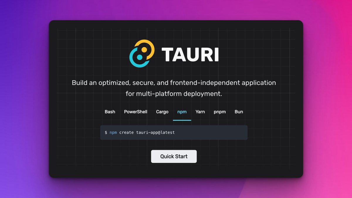 Is it time to learn @TauriApps? I've built an app with Electron. I have an idea for my next app.