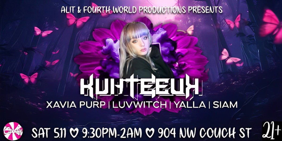 Come out to Portland, Oregon for my headlining dubstep debut show ✨🎶