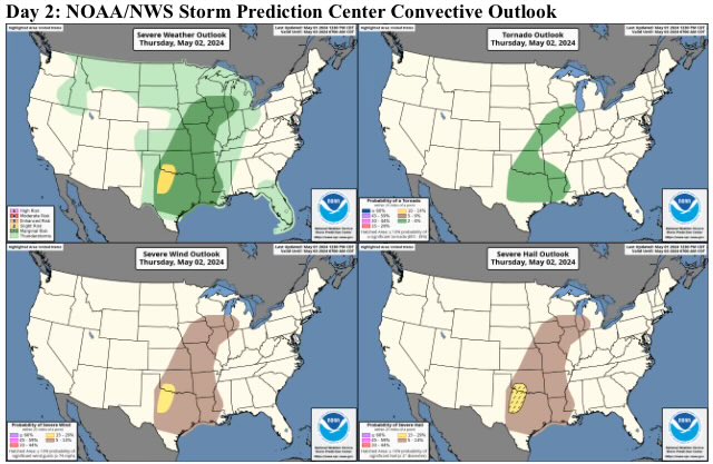 Might see some interesting weather around #Chicago on Thursday Marginal chance (x 3) of us getting eaten by a penguin and a 1 in 4 chance of us getting …