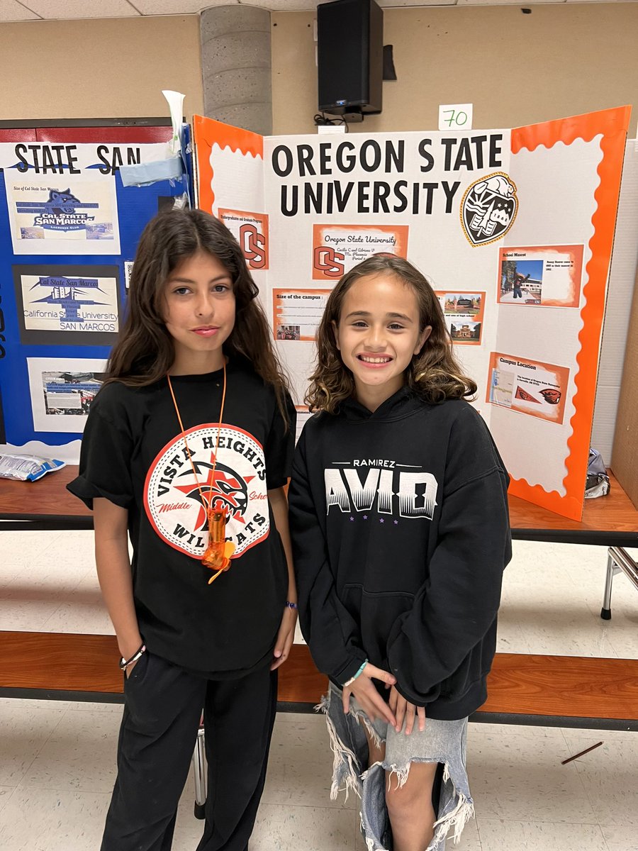 Our Wildcats are committed to their future. At the AVID college fair students learned about and picked colleges that they would like to attend. #BetterMakeRoom