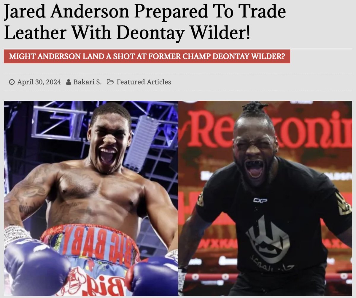 @TeamBigBabyy is looking to do a showdown with @BronzeBomber 

3kingsboxing.com/jared-anderson…

#boxing #boxingnews #boxingfans #boxinglife #boxingtraining #boxinggym #3kingsboxing