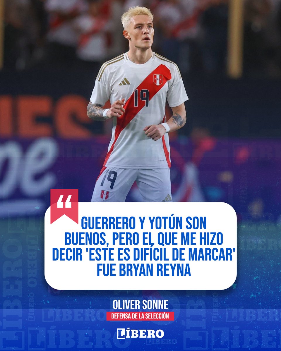 Oliver Sonne, defensa de la Selección Peruana, destacó el nivel de Bryan Reyna en la 'Bicolor'. 'Tenía que presionarlo, es muy rápido. Es muy bueno en el 1 contra 1”, expresó el popular 'Vikingo' 🔥🇵🇪🔝. Fuente: 'Pase Filtrado'