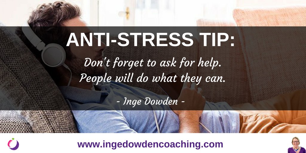 If you're under a lot of pressure at work, don't forget to ask for help. People will do what they can and you don't have to suffer by yourself. #careeradvice More tips on #stressmanagement here: bit.ly/2HWSzbk