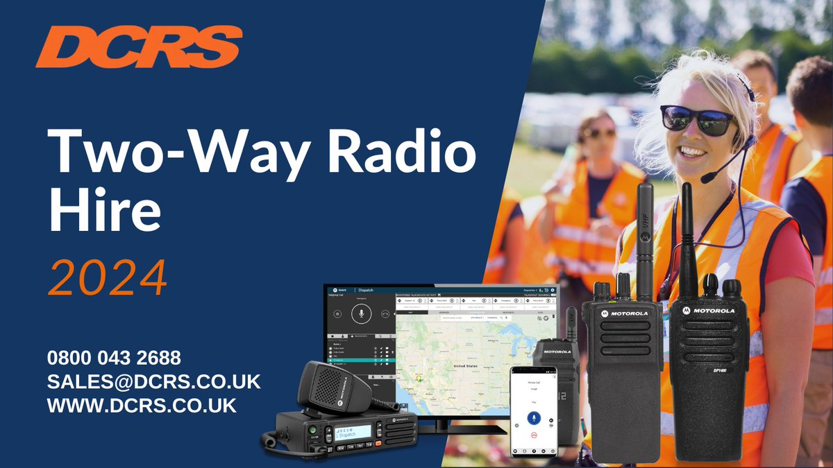 Need two-way radios for your event? @dcrs_ltd offers technical excellence and accreditations for quality assurance, health and safety, and product support: bit.ly/3wfdqBs #EventsIndustry #Conferences #Events #Meetings #RadioHire #EventEquiptment