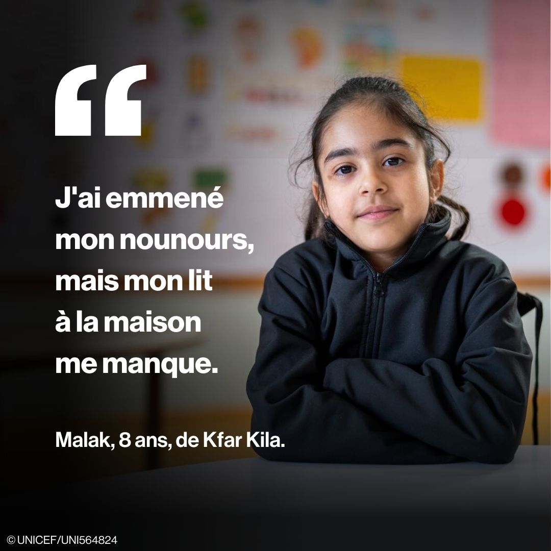 Alors que le conflit perdure dans le sud du #Liban 🇱🇧, l'UNICEF est profondément préoccupé par la situation des enfants qui ont été forcés de quitter leur foyer et par l’impact de la violence sur leur sécurité, leur santé et leur éducation. fcld.ly/idk4s7m @UNICEFLebanon