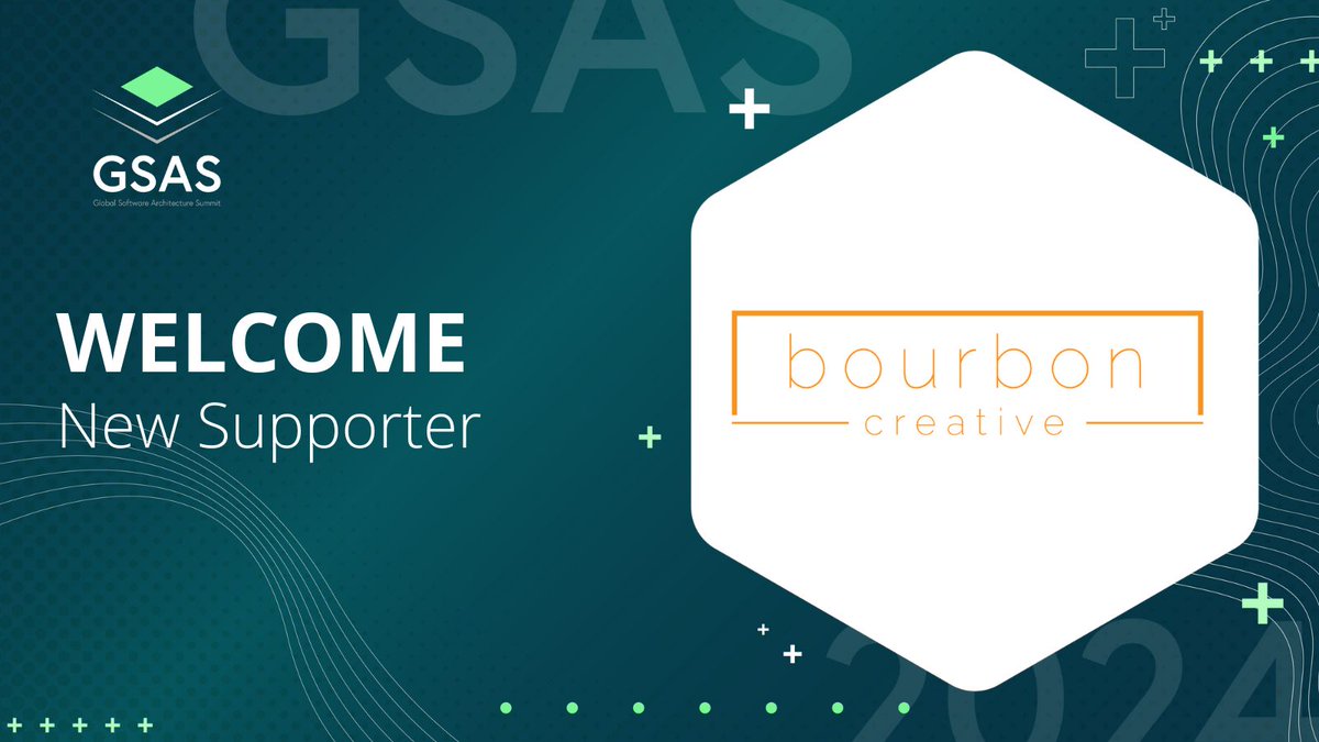 Thrilled to announce that @BourbonCreative is a supporter of #GSAS24! 🎉 Stay tuned for exclusive coverage and insights from our premier event. Don't miss out on the latest in software architecture! #SoftwareArchitecture #MediaPartner