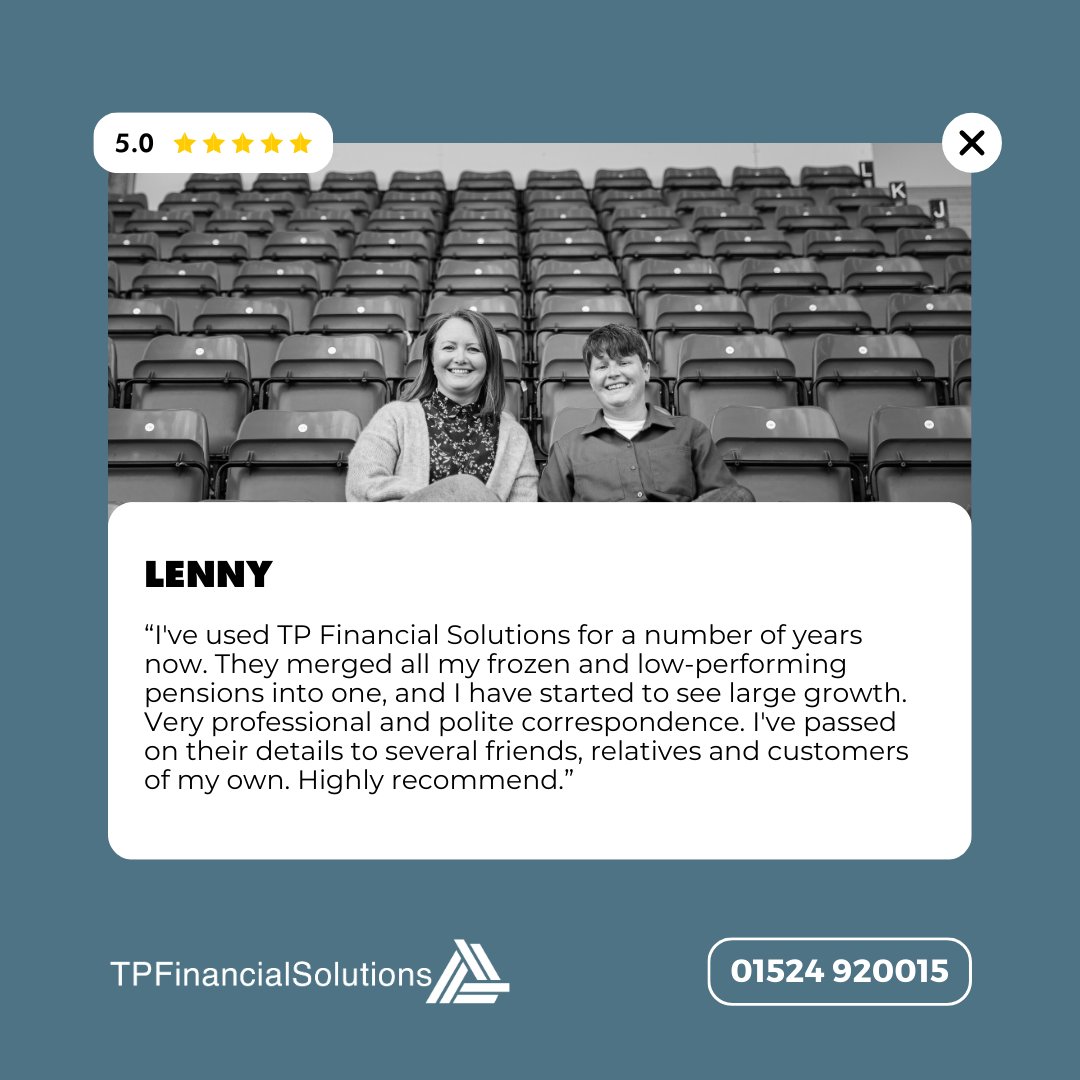 It's music to our ears to know that our client is reaping the benefits of consolidating their pensions! 😊 We don’t keep banging on about this for nothing! 😅 Thank you for your kind words Lenny and for spreading the word to your friends, family, and customers.