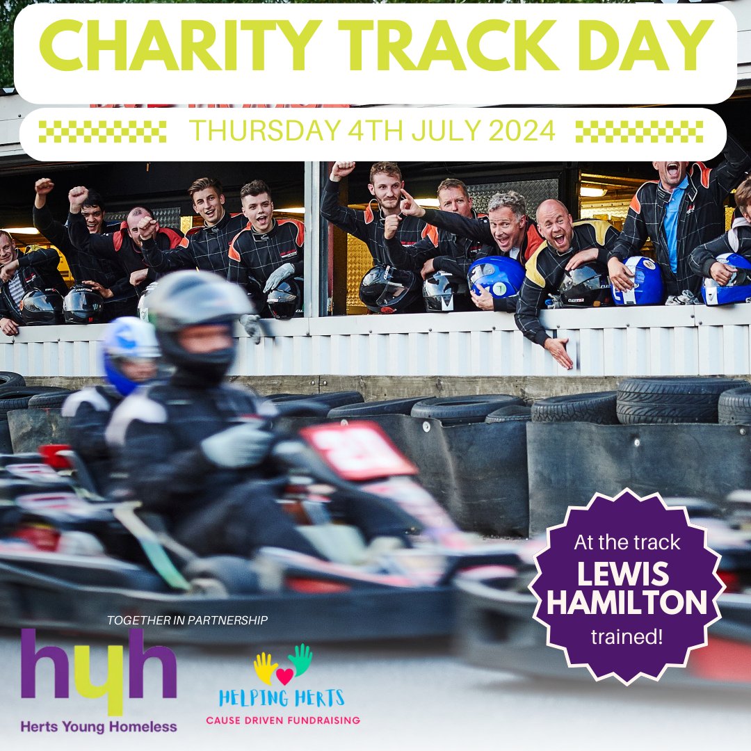 Have you secured your spot at our first ever Charity Track Day?🏁 Do you fancy racing around the historic track where Lewis Hamilton learnt to race? Then we would love to have you join us on 4th July! Click to find out more👉hyh.org.uk/track-day @helping_herts