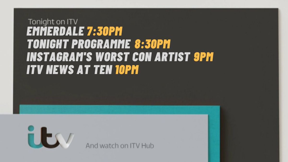 Tonight's Schedule On @ITV! @emmerdale @ITVTonight @itvnews