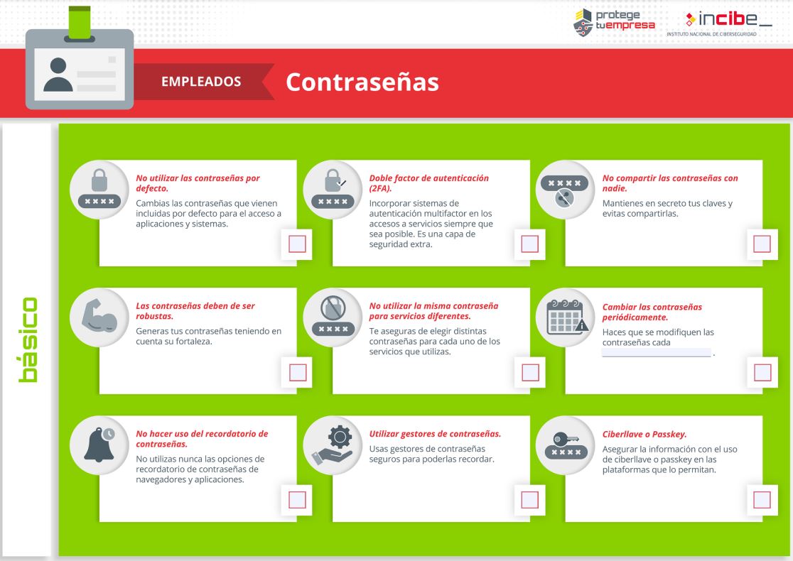 ¡Hoy es el Día Mundial de las #Contraseñas! Nos gustaría recordarte la importancia de tener contraseñas robustas para poder proteger 🛡️ la información 📄 de tu empresa. Consulta 👀 esta política y aplica #buenasprácticas 👍 en relación a las contraseñas. incibe.es/sites/default/…