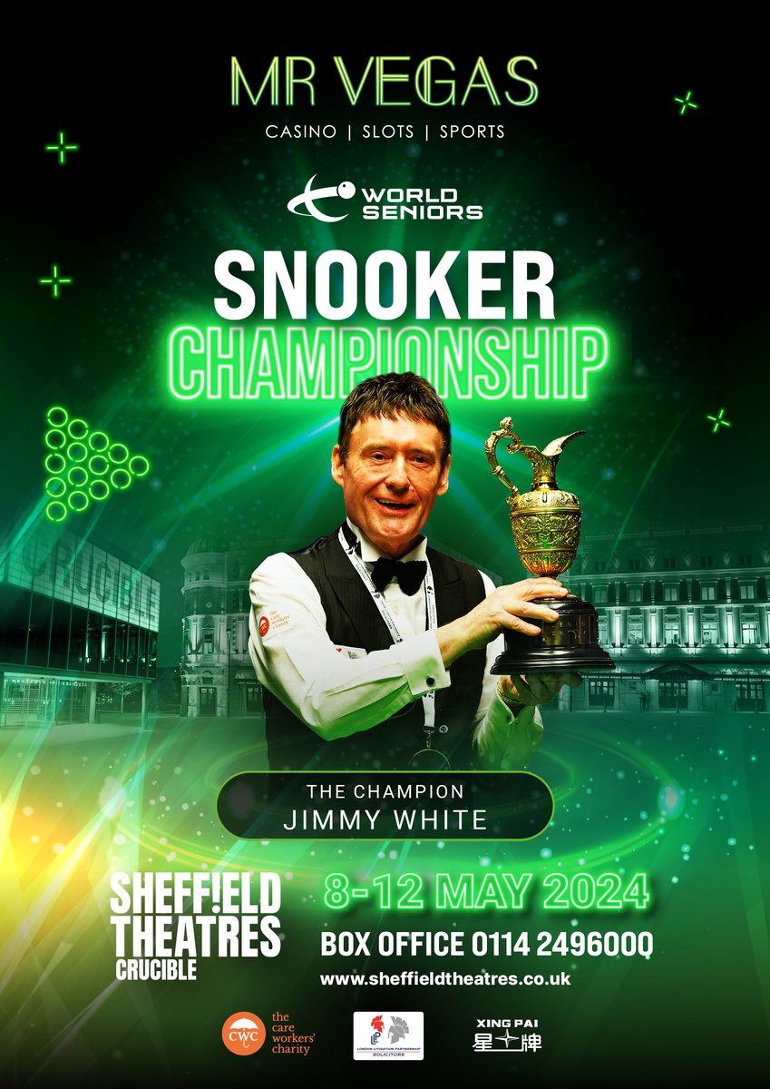 Happy birthday to our World Champion. Going for 5 next week at @crucibletheatre come and cheer him on sheffieldtheatres.co.uk/events/world-s… @jimmywhite147