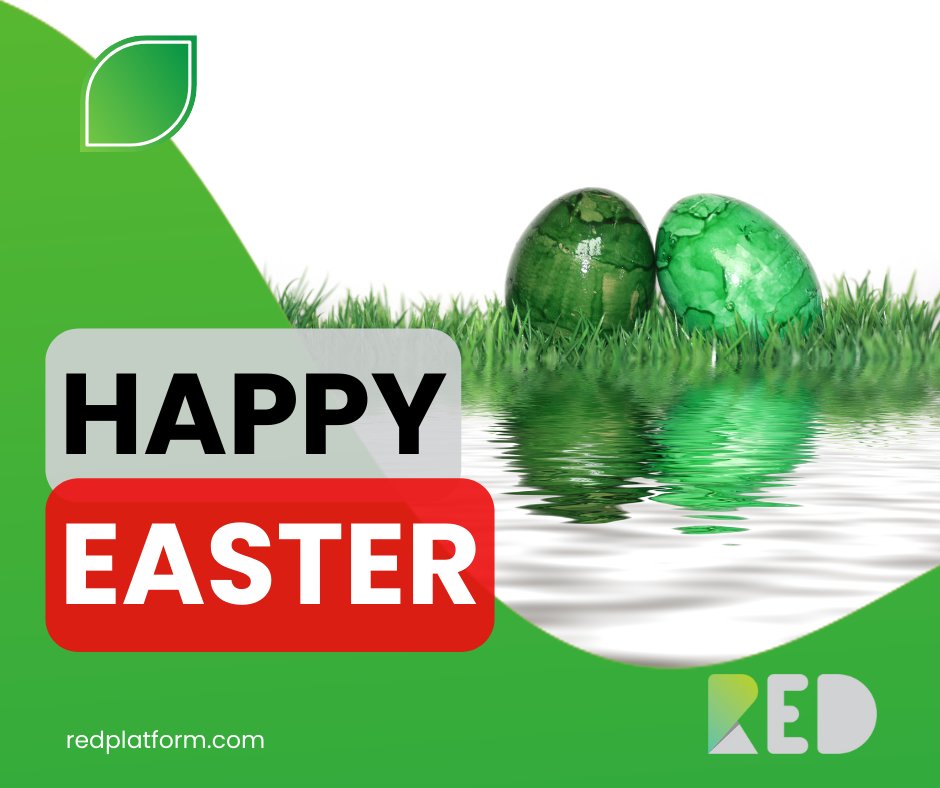 🌱Happy Easter from RED Platform! May these days be filled with sustainable joy and eco-friendly celebrations. Let's renew our commitment to environmental responsibility and create a greener world for generations to come. #EasterWishes #Sustainability #REDPlatform 🌟🥚