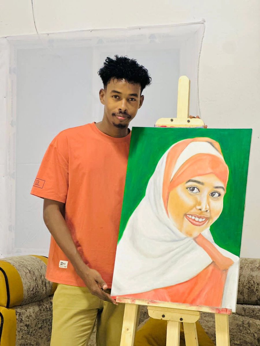 I'm a young somali artist, who is based in Mogadishu, i do portrait painting Order the painting you want