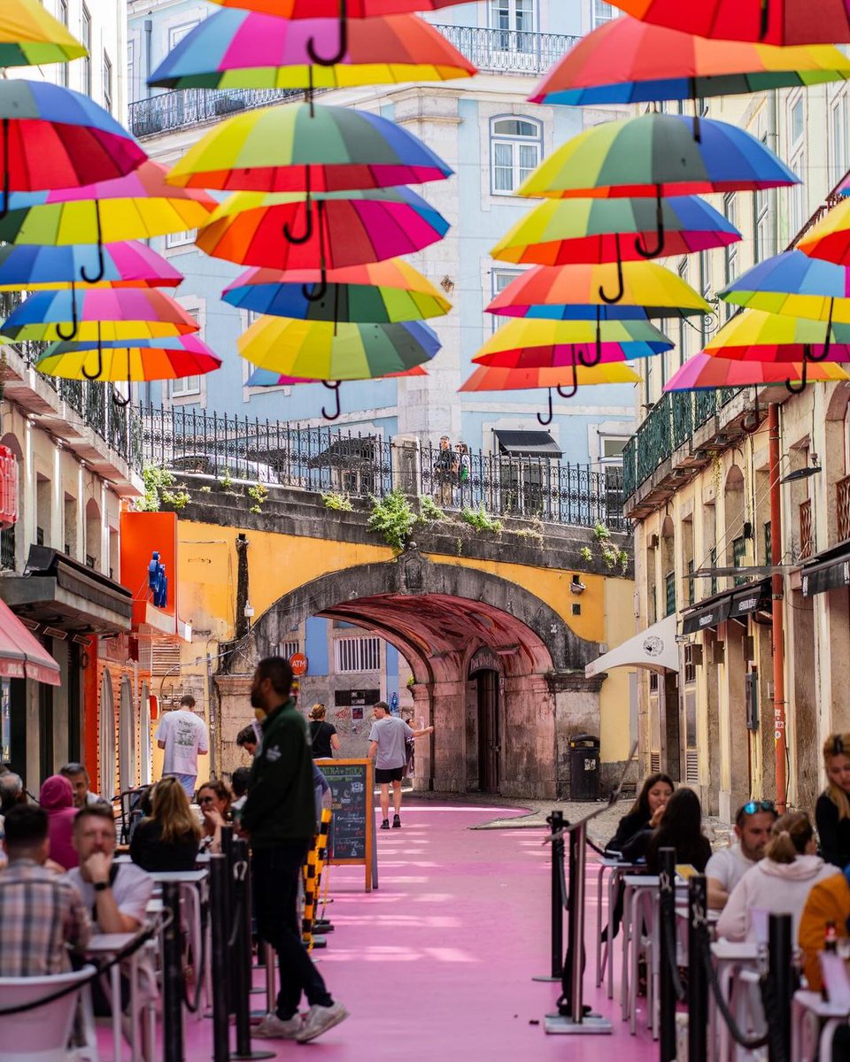 'There's a reason we don't see the world in black and white.' #VisitLisboa visitlisboa.com 📍 Pink Street 📷 @traveluown