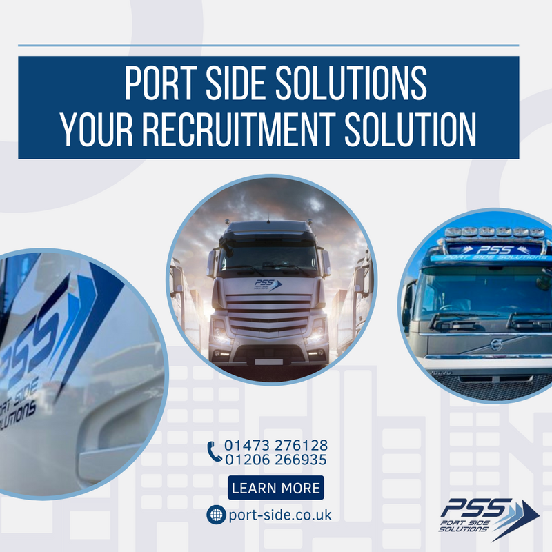 Established in 2014, Port Side Solutions specialises in logistics recruitment across Felixstowe, Southampton & Colchester

01473 276128
01206 266935
Port-side.co.uk

#PortSideSolutions #RecruitmentSuccess #LogisticsIndustry #HiringSuccess #recruitmentsolution #recruitment