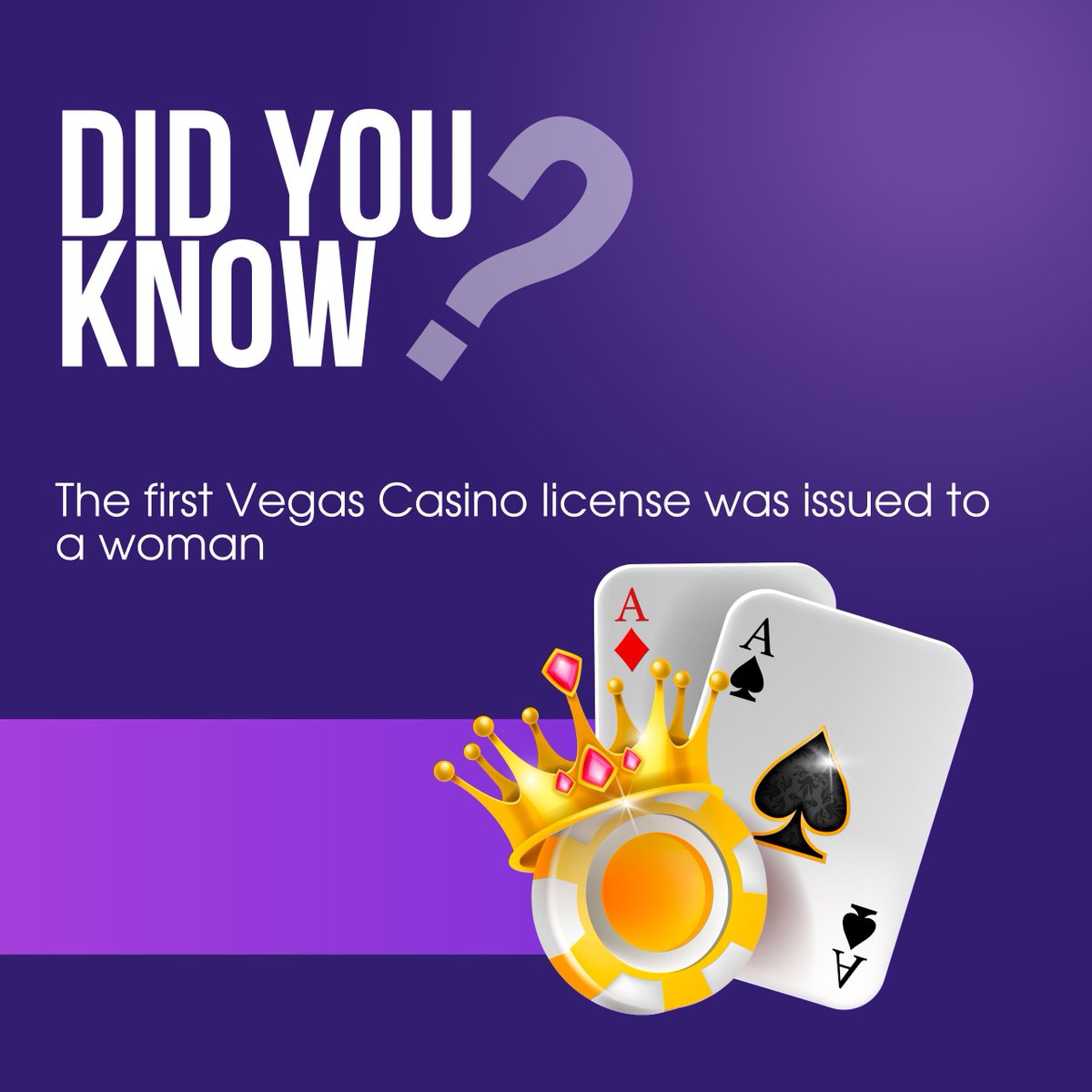 🎲🍇 Fun Casino Fact🎲🍇 

A woman called Mayme Stocker, who was the first person to be issued a casino license in the city. Stocker’s casino offered only five legal games at the time: bridge, lowball poker, stud poker, draw poker, and 500. 

#CrashGames
#BigWin
#SpinToWin