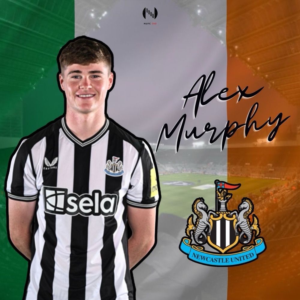 🇮🇪 Alex Murphy is in line for a new contract at Newcastle United. The 19-year-old has trained on-off with the first team for the past 18 months. The Irishman is set to get opportunities to stake his claim during pre-season. Chris Waugh | #NUFC