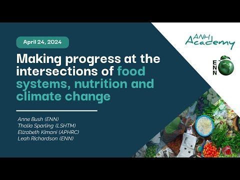 Did you miss the webinar on Sustainable Food Systems for Nutrition ❓ Our colleague Leah Richardson presented her latest publication to 173 participants about food systems, climate change and #nutrition. Catch up online buff.ly/44nH0Bp @ANH_Academy @LSHTM #FoodSystems