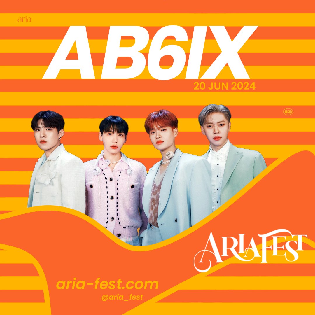 🎤🌟 @AB6IX Takes Athens! 🌟🎤 Join us for Aria Fest 2024 to see AB6IX perform live for the First Time! Be there at Faliro Arena on June 20th to experience the magic! 
#AriaFest2024 #AB6IXinAthens #AB6IX #KpopInGreece #AriaGroup #MAD #KPWG #kworldsociety #kpopworldgreece