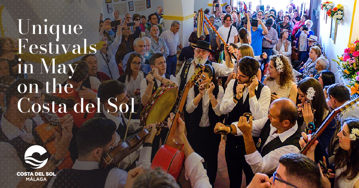 May will come with Unique Festivals on the Costa del Sol! 🎉 Enjoy unique events like the International Countries' Festival (Fuengirola), festival of the Hermitage of the Three Crosses (Álora, Cártama and Almogía, Orange Day (Coín) and more. #LiveCostadelSol #Events #May