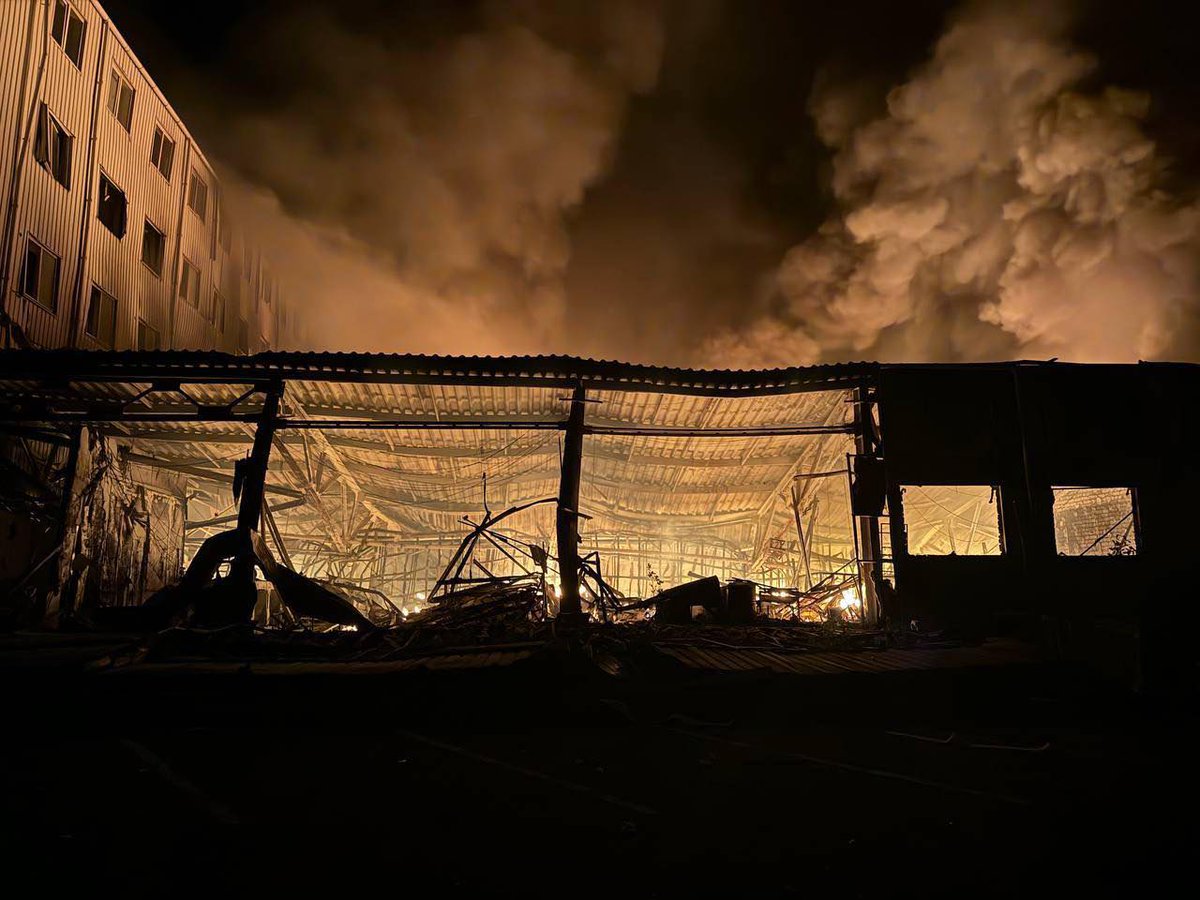 ⚡️Another attack on Odesa by russian ballistic missiles has caused damage to civilian infrastructure facilities, including warehouses.We swiftly arrived at the scene of the incident. Alongside representatives of disaster medicine, they conducted inspections to search for victims.