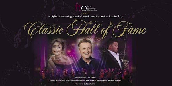 Classic Hall of Fame presented by Aled Jones - The Centaur, Cheltenham - Wednesday 29th May. The Fulltone Orchestra performs gorgeous classical and cinematic themes with special guests. More here: glos.info/whats-on-comed…