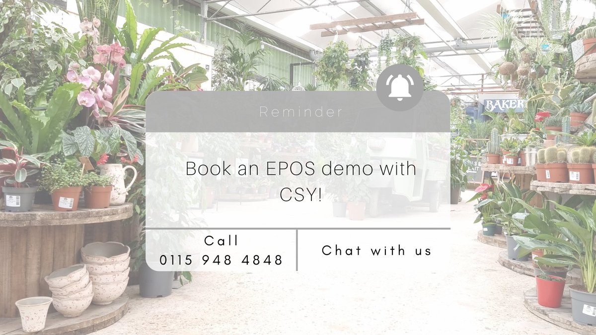 Before booking a demonstration of our system, why not talk to a sales team member for more information about our #EPOS & other services? 📞: 0115 948 4848