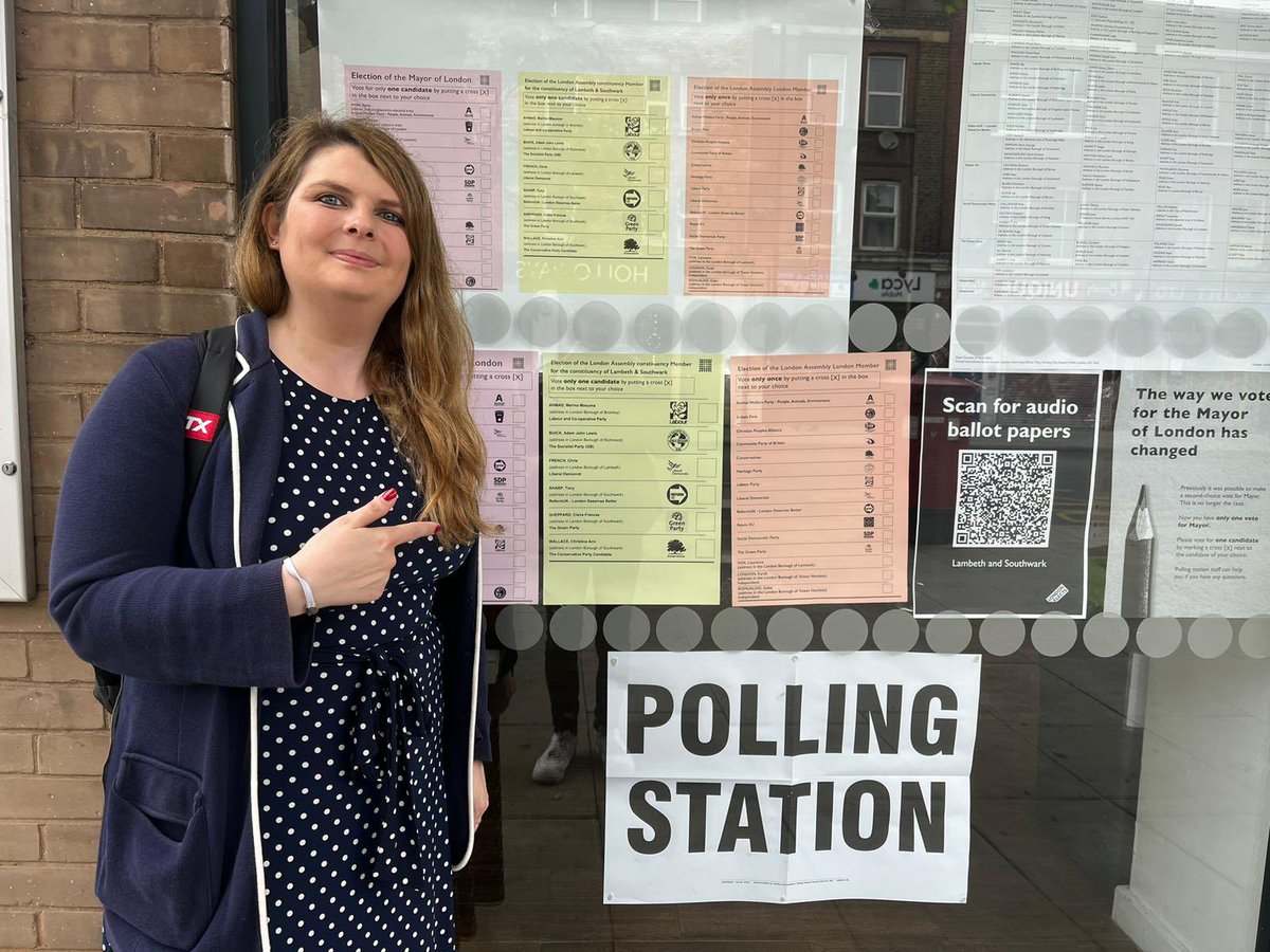 Democratic duty done. For change in London vote #Conservative and vote for @Councillorsuzie 🗳️