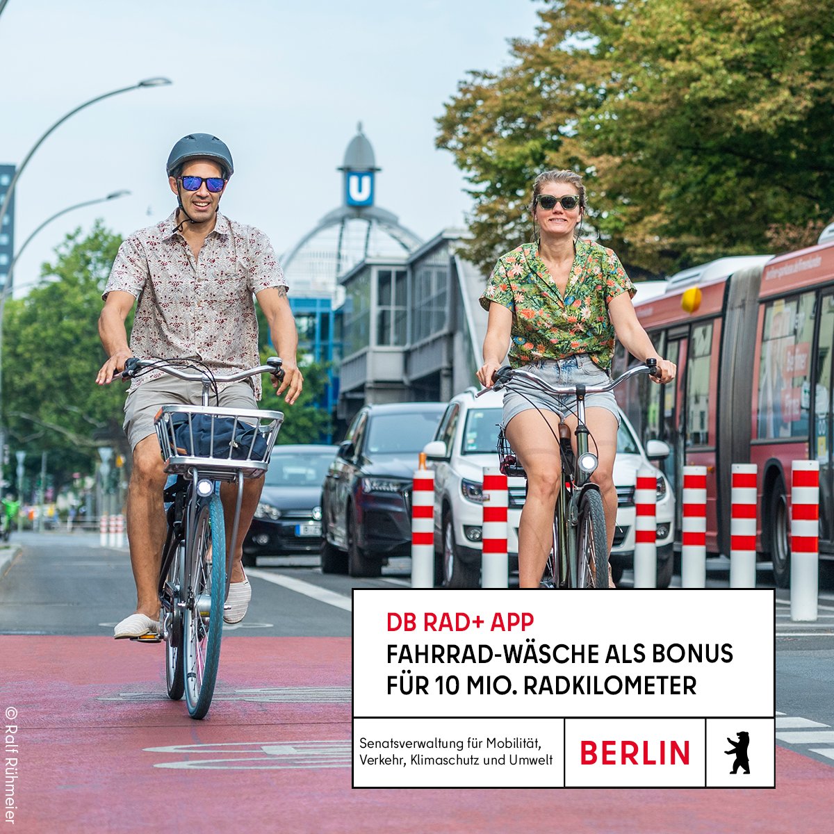 Mit der DB Rad+ App kann man Kilometer sammeln - nun ist der nächste Meilenstein geschafft: In Berlin wurden seit April 2023 10 Mio. Kilometer erradelt! Als Bonus gibt es dafür am Freitag (3.5.) eine kostenlose Fahrrad-Wäsche am Bhf Charlottenburg Mehr:👉 berlin.de/sen/uvk/presse…
