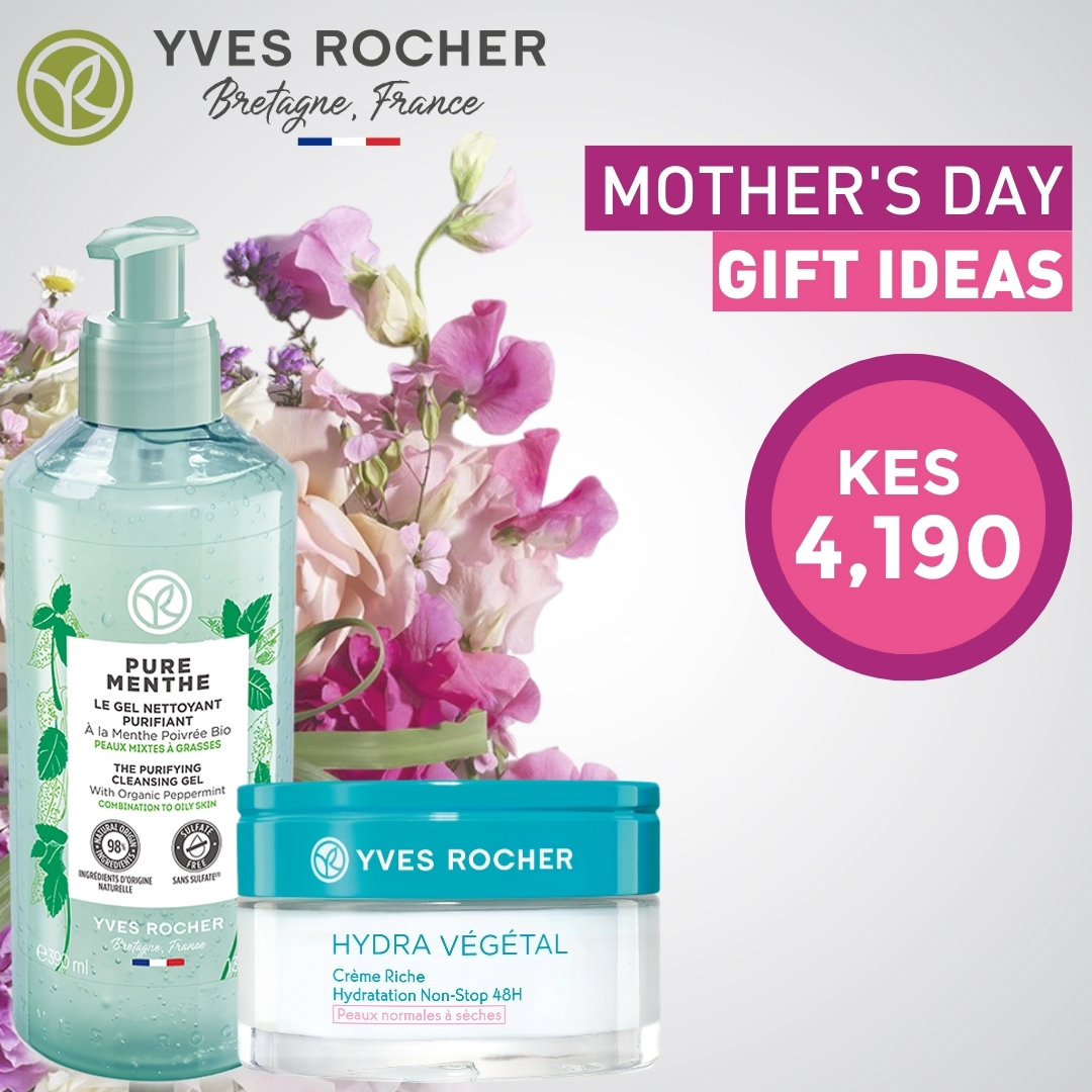 Pamper your mum all month long! Treat her to unforgettable moments of self care with Yves Rocher. Enjoy exclusive discounts on luxurious body and face care sets. Show mum your love with the gift of radiance. #bbsmall #Yvesrocherkenya #mothersdaygift #skincare