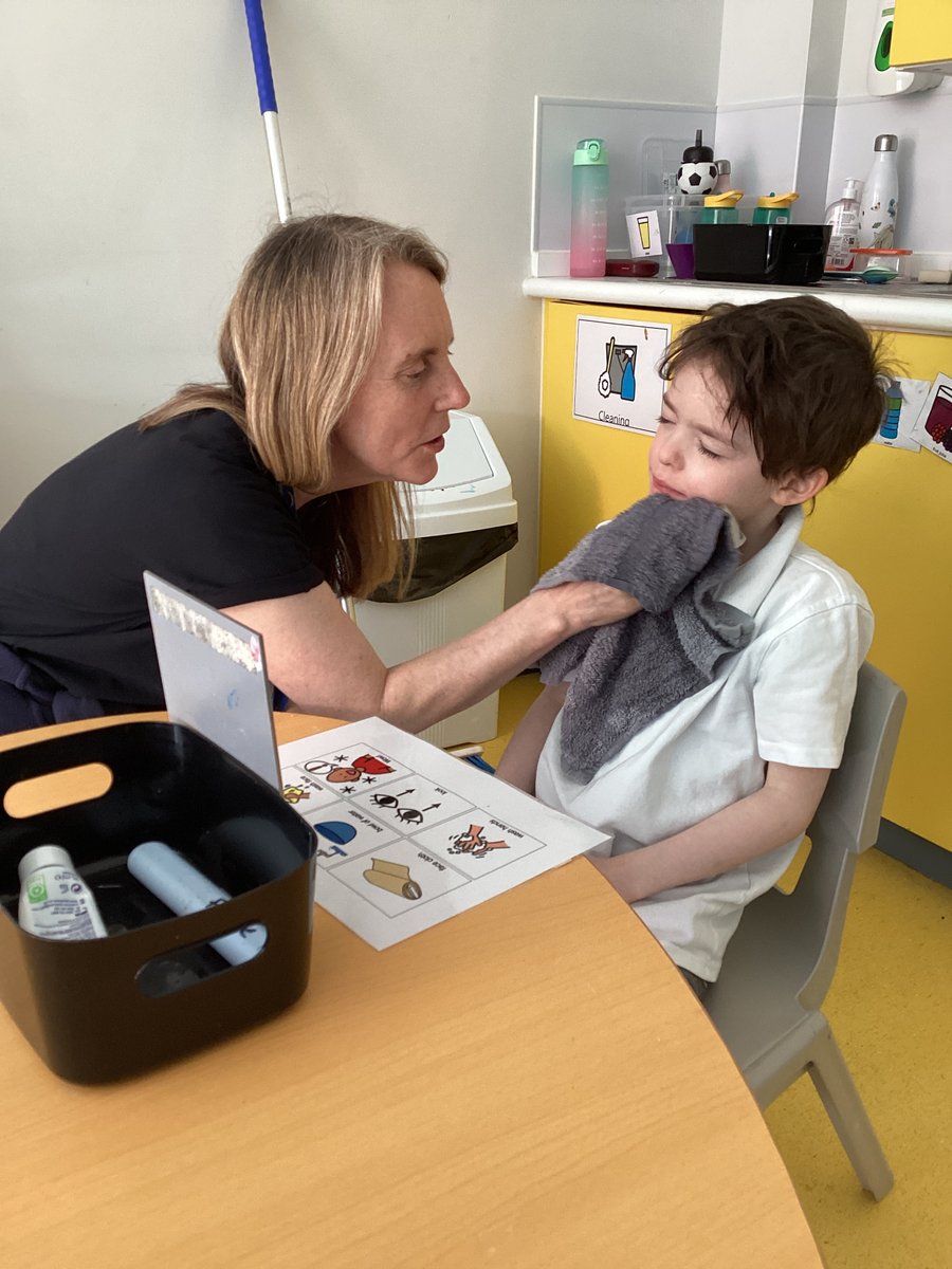 Seeing Frankie confidently tackle life skills in his session today was a highlight - from hand washing to toothbrushing, he's a superstar! #empoweringskills #lifeskills