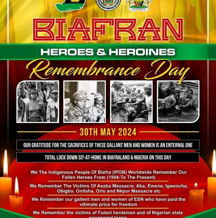 #HerosRemembrance 
#FreeBiafra
#FreeMaziNnamdiKanu