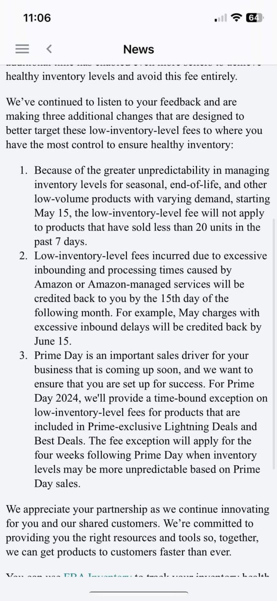 🚨Massive Change to Low Inventory Level Fees🚨