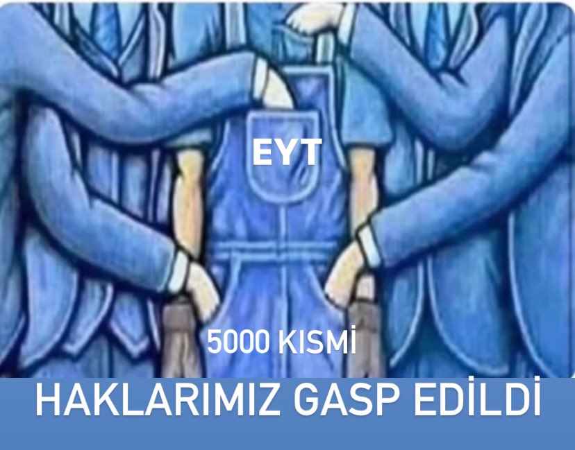 EYT düzenlemesinde eksik kalan Kısmi ve 5000 mağdurlarına yapılan zulüm, denizde boğulan insana içinde beton dolu can simidi atmak gibi katmerlidir!

#HükümetEmekliyeBakmıyor
#Borçlu5000KısmiPerişan