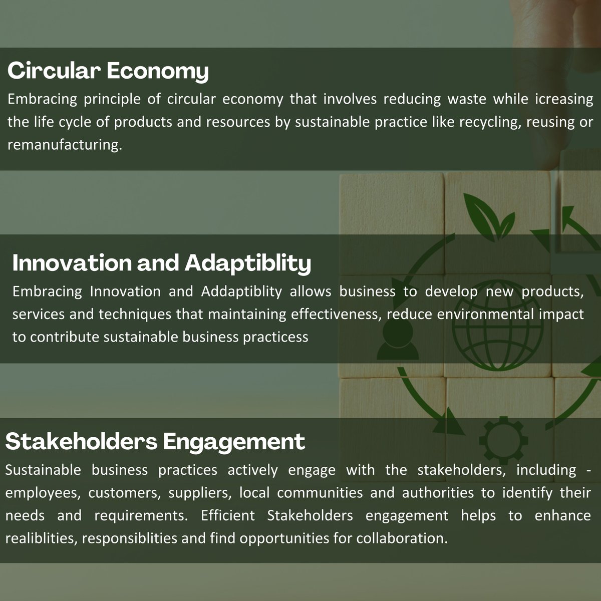 Discover the key principles of sustainable business practices. Swipe through our carousel to learn how integrating sustainability can lead to long-term success and a healthier planet. linkedin.com/feed/update/ur… #Sustainability #BusinessInnovation #FloCard