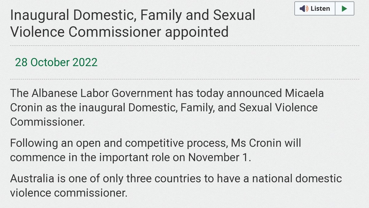 @Virginia_Hauss @AlboMP @SenKatyG @smh @abcnews @abcsydney Have you bothered to read and listen to the great work being done by Micaela. Trying to fix a decade of neglect on housing and support for women. It has to be joint effort between states federal and agencies working together, but hey, it's easier to whine about it.