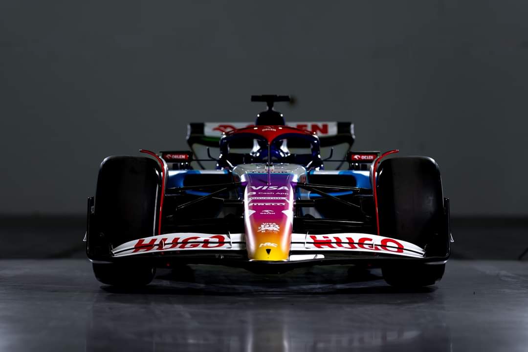 There'll be no missing @danielricciardo & @yukitsunoda07 this weekend as @visacashapprb reveal a striking rainbow 'Chameleon' livery for the @F1 Miami GP. An eye-catching one-off scheme that may well divide opinion. #livery #f1 #Visa #cashapp #MiamiGP