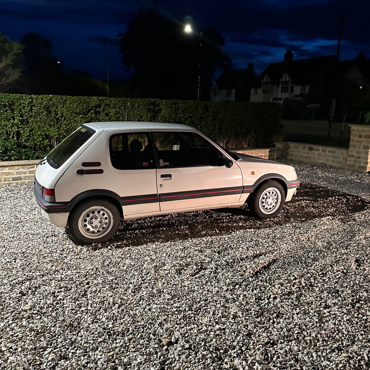 Spotted #Peugeot205 and #205WorldDay are on here today. Here's a pic of mine, post Goodwood last summer. Fantastic cars.