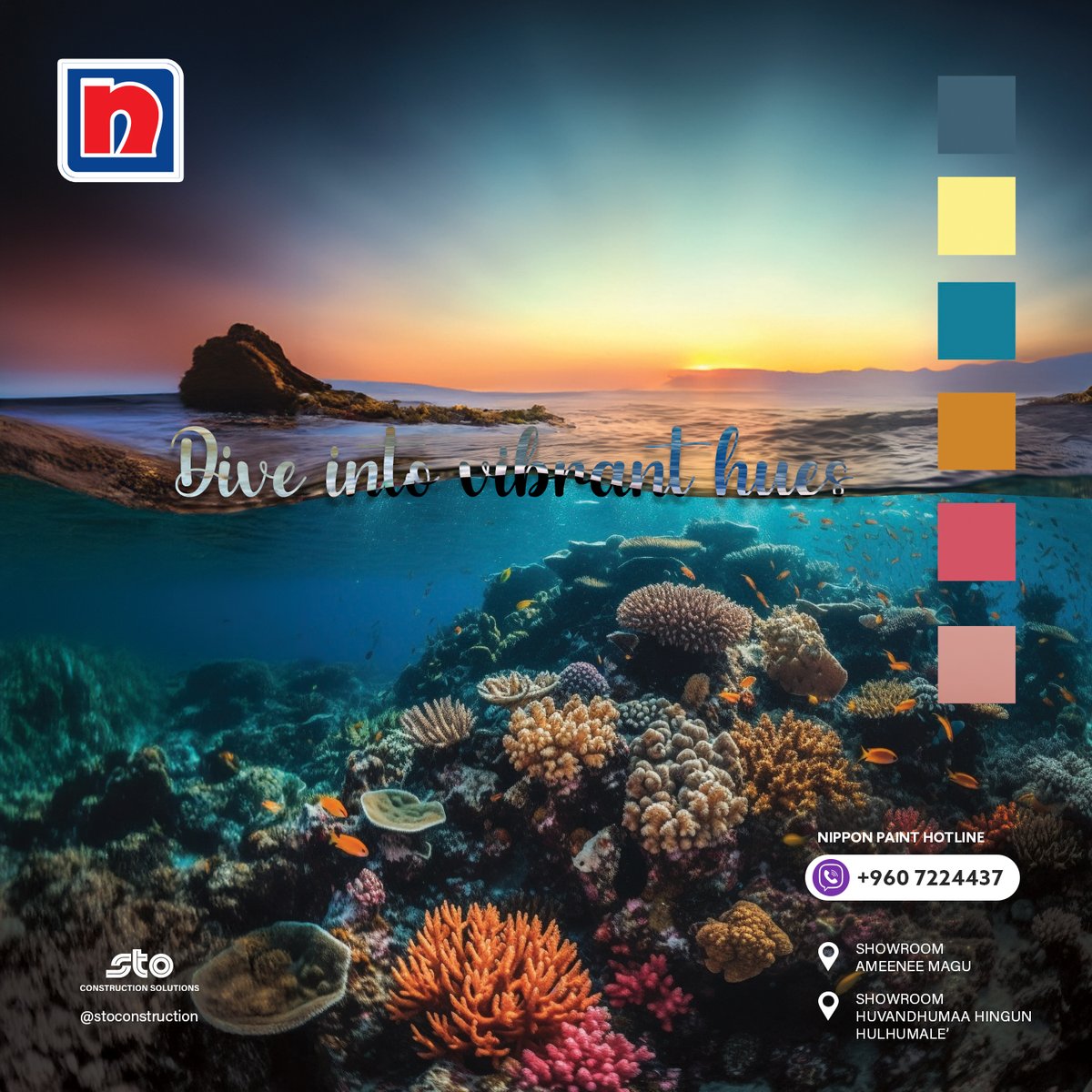 Dive into a world of vibrant hues with Nippon Paint! #NipponPaint #Nippon #STO